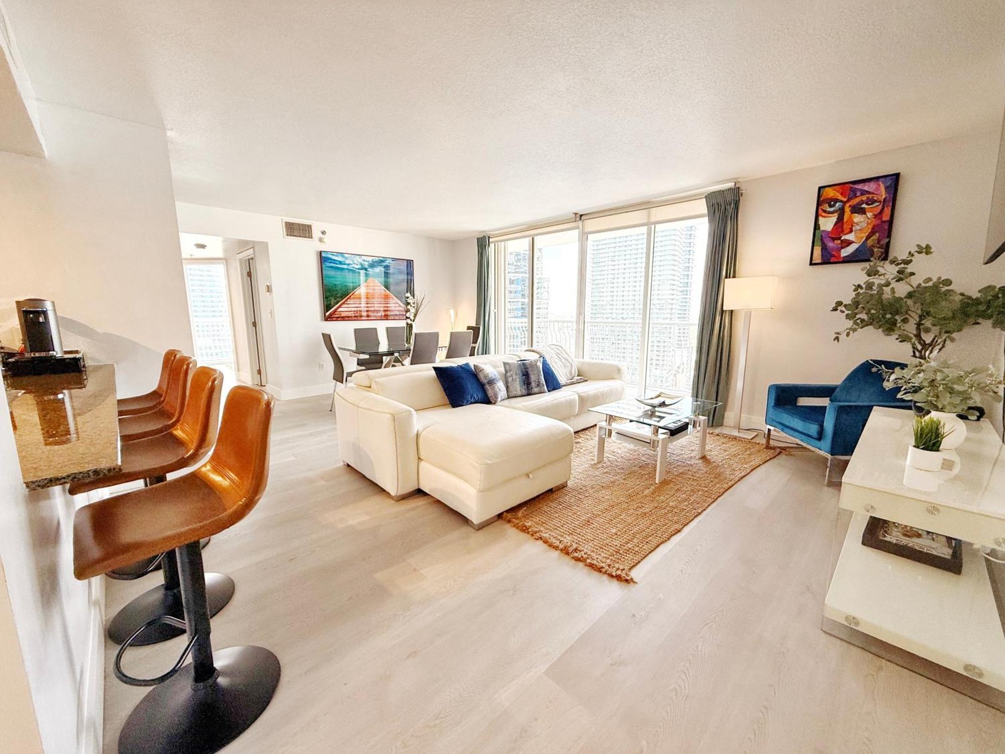 Upscale Brickell 3 Bedroom With Water Views And Free Parking Miami Exterior photo